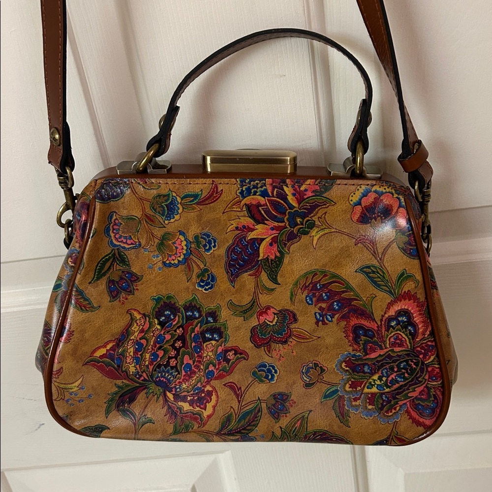 Patricia Nash Elegant Leather Floral Women's Satchel -NWOT - Picture 3 of 9